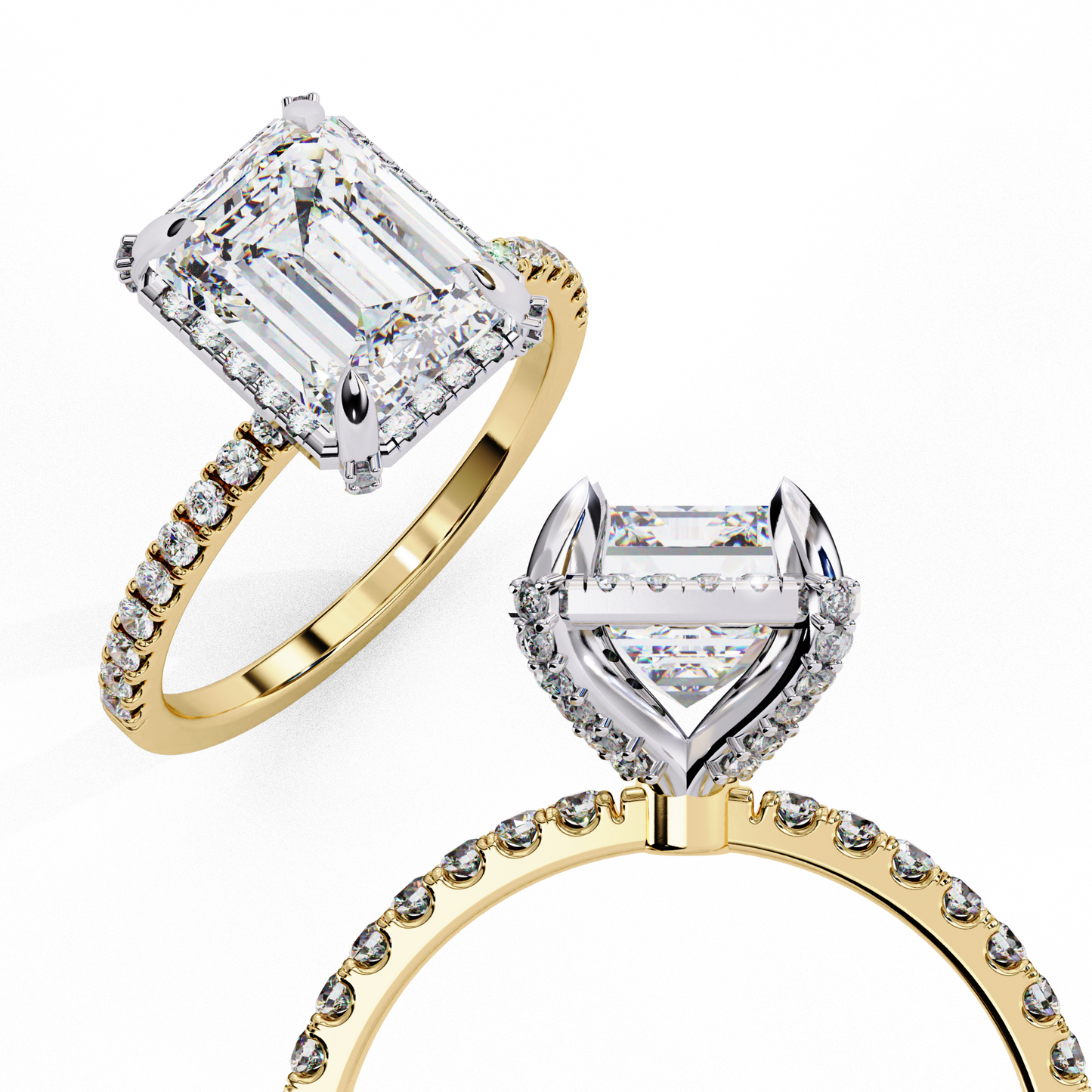 timeless grace lab grown diamond ring