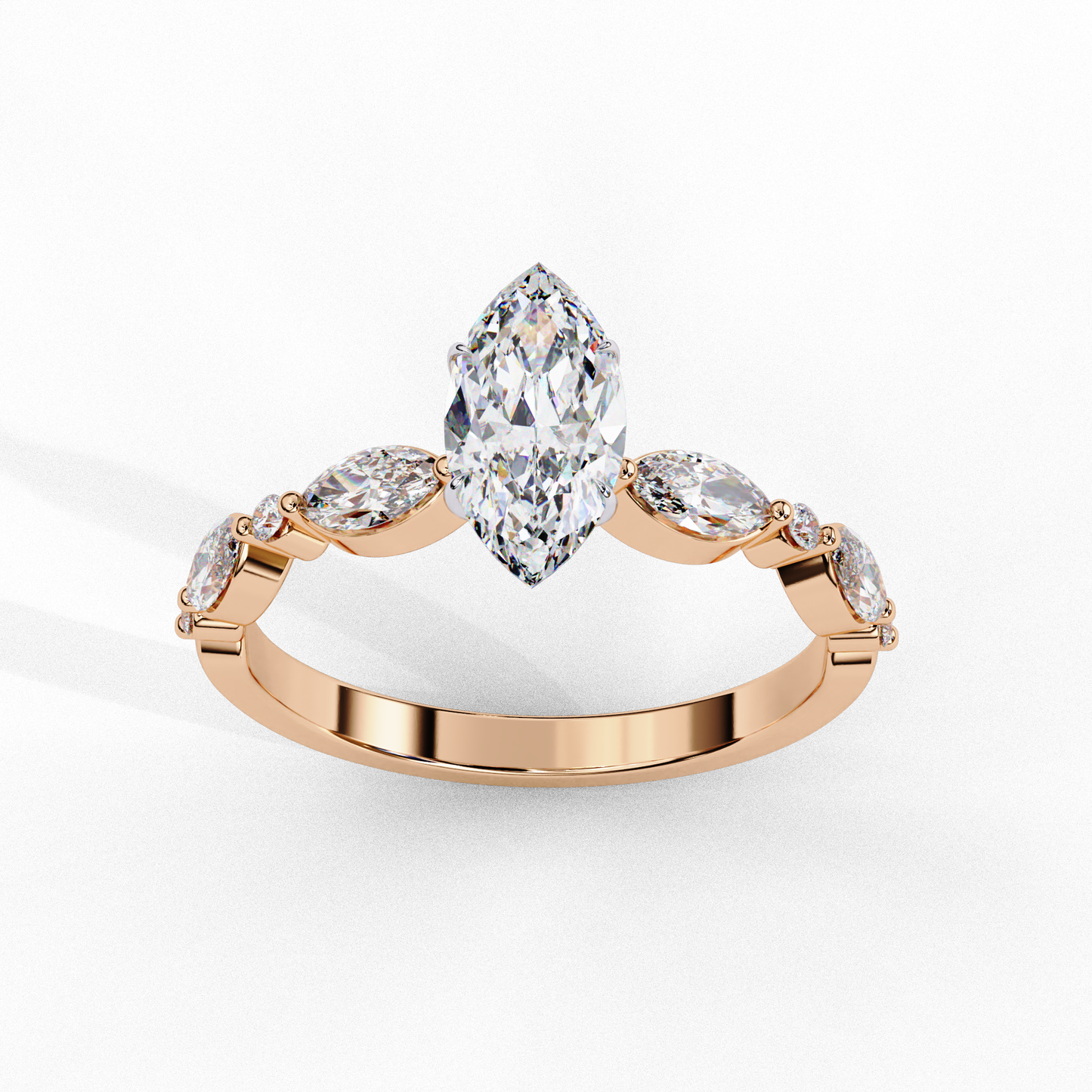 celestine marquise cascade ring