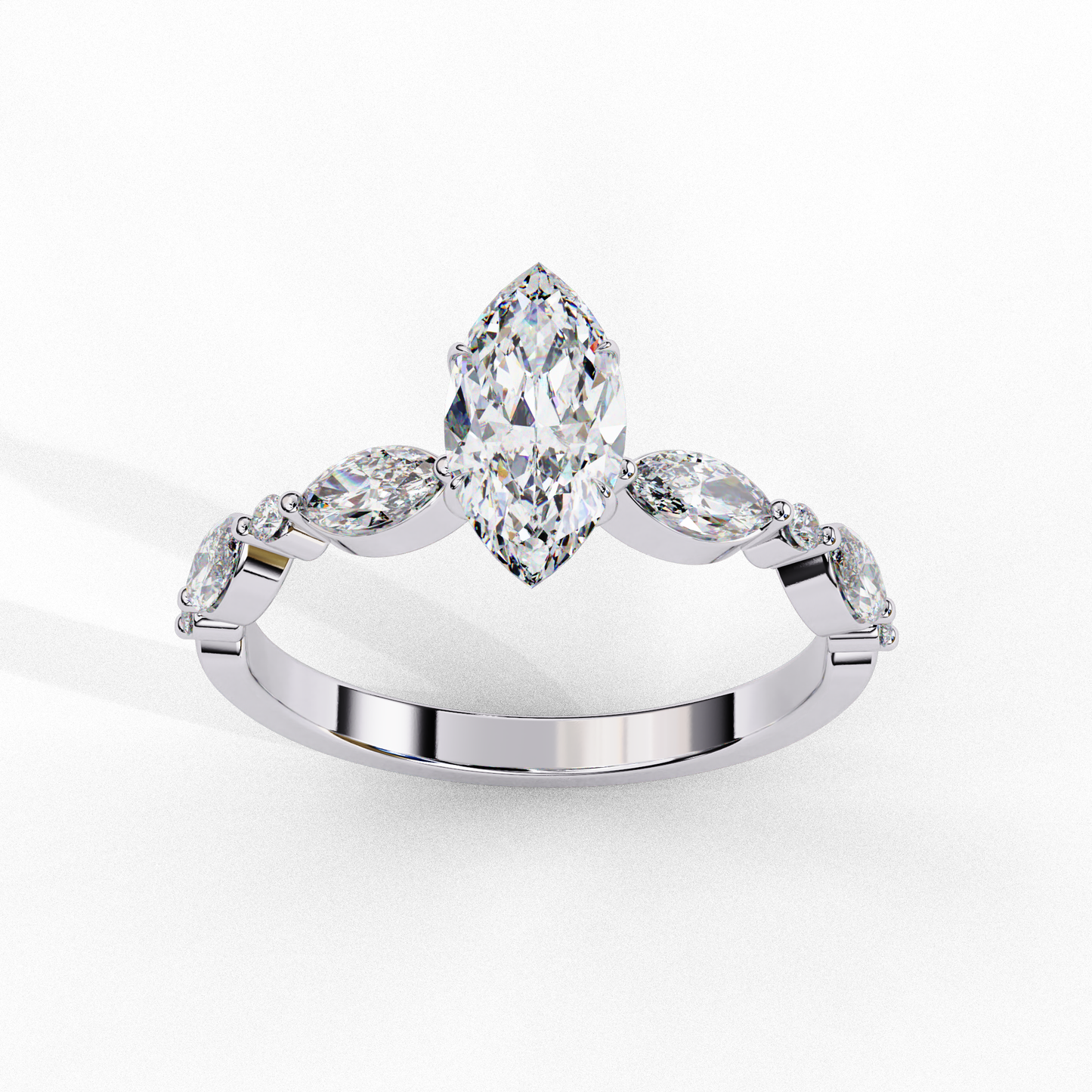 celestine marquise cascade ring