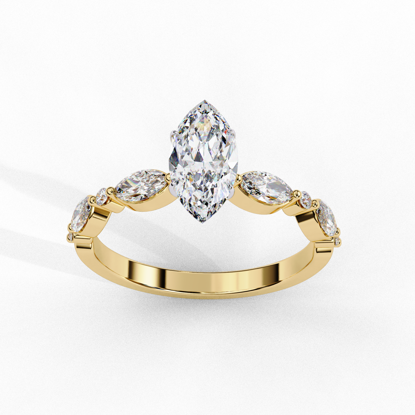 celestine marquise cascade ring