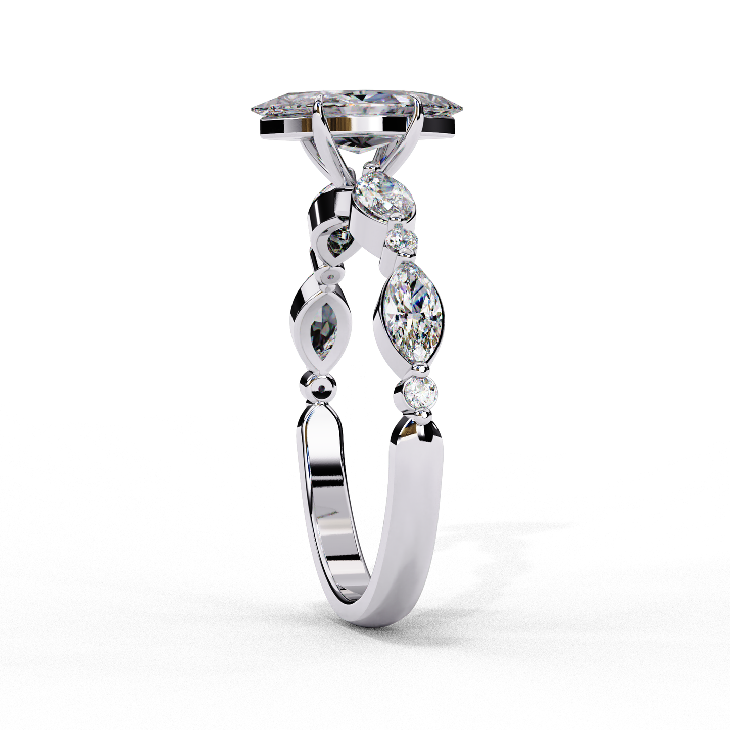celestine marquise cascade ring