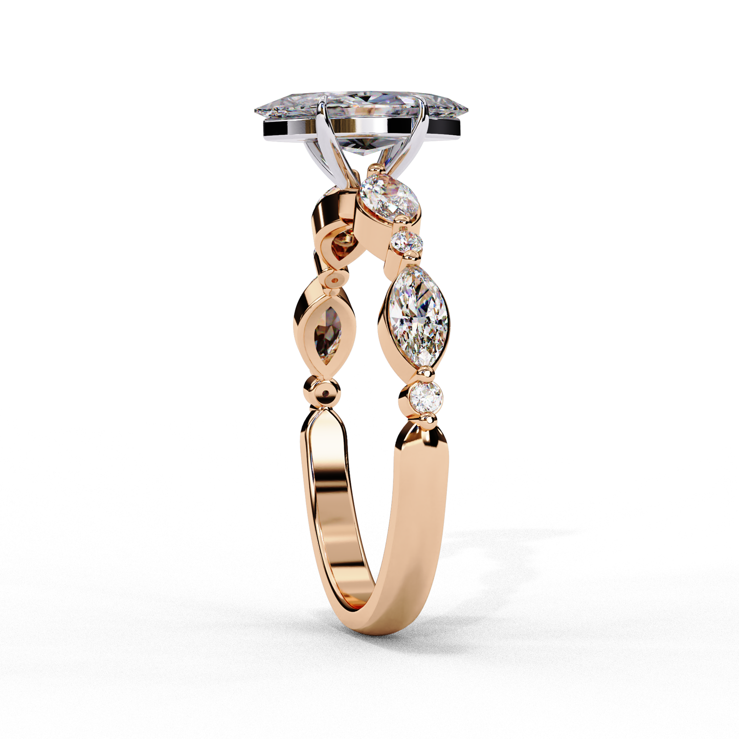 celestine marquise cascade ring