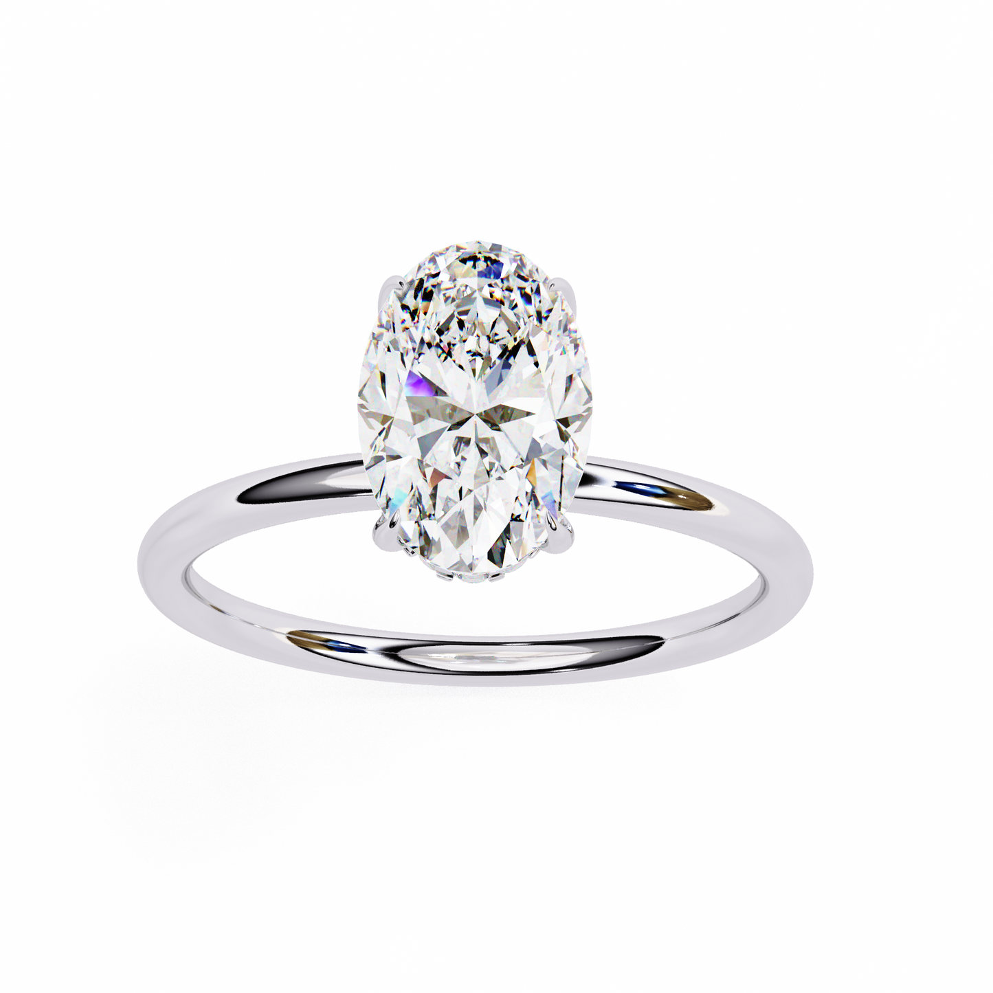auralia lab grown diamond oval solitaire