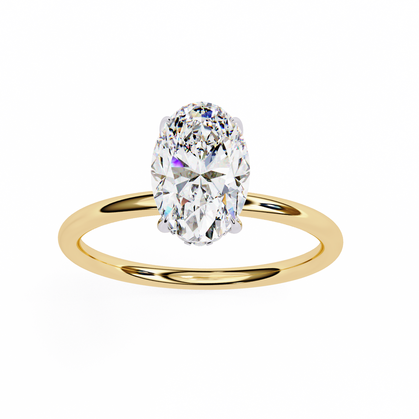 auralia lab grown diamond oval solitaire