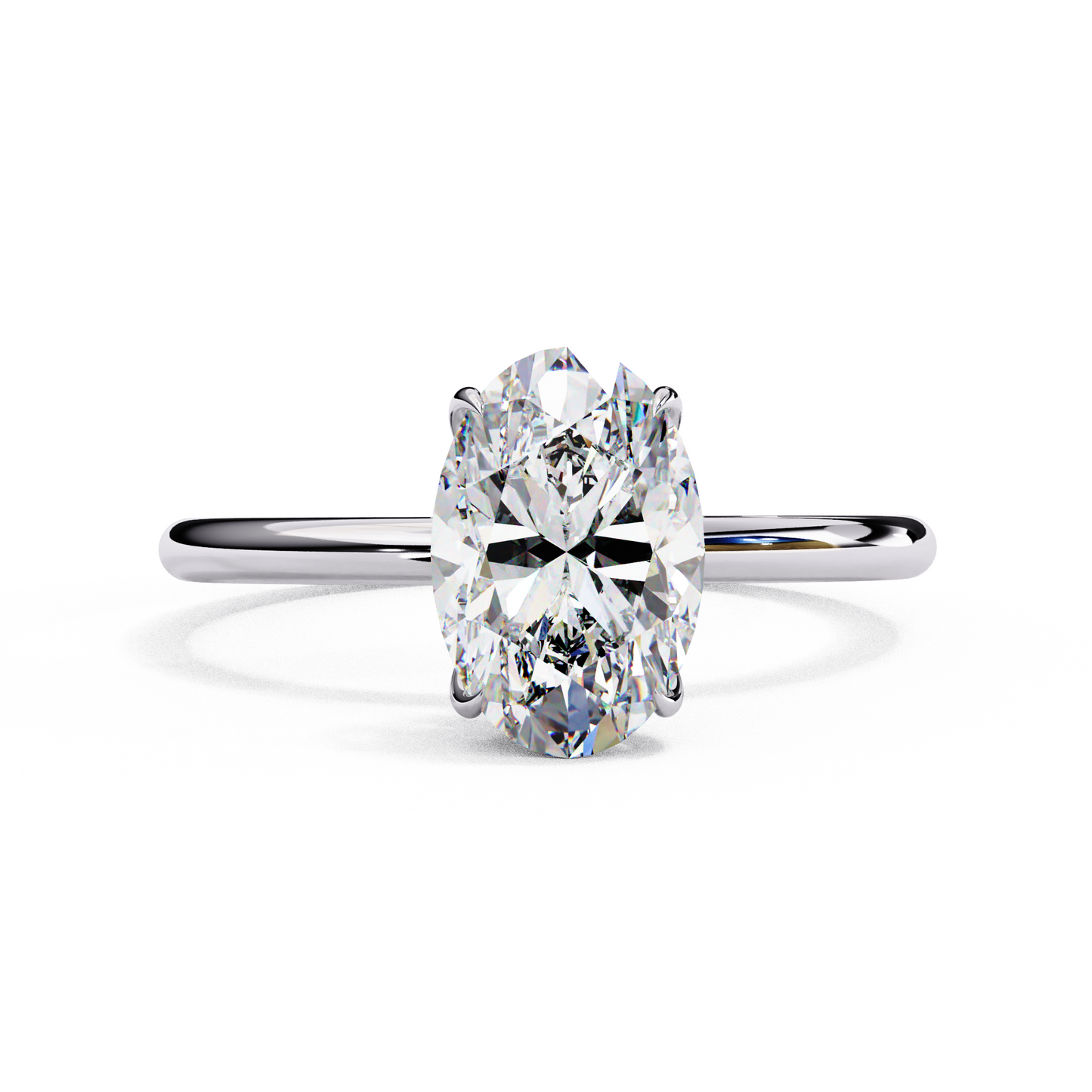 auralia lab grown diamond oval solitaire