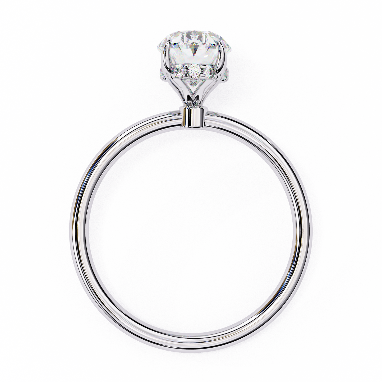 auralia lab grown diamond oval solitaire