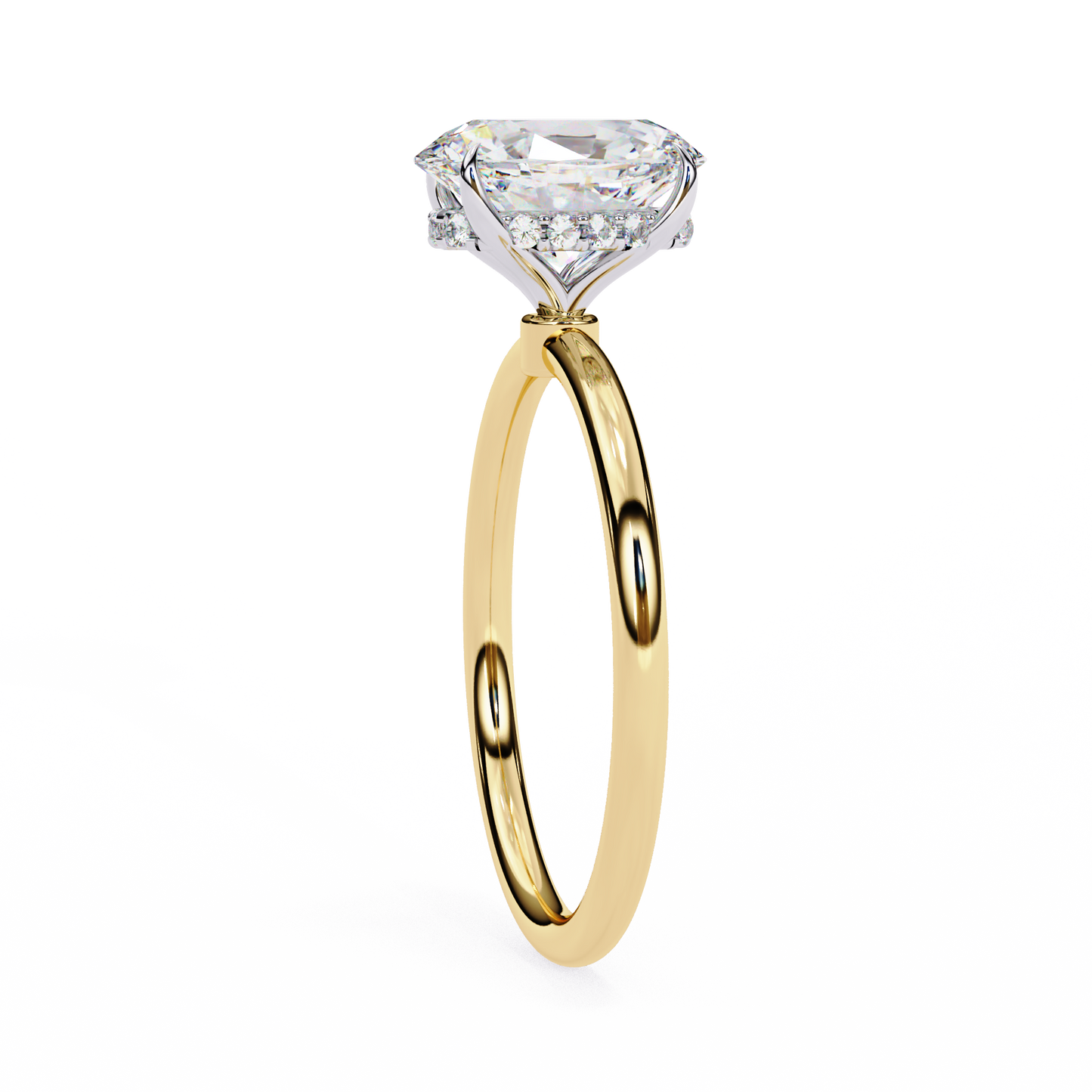 auralia lab grown diamond oval solitaire