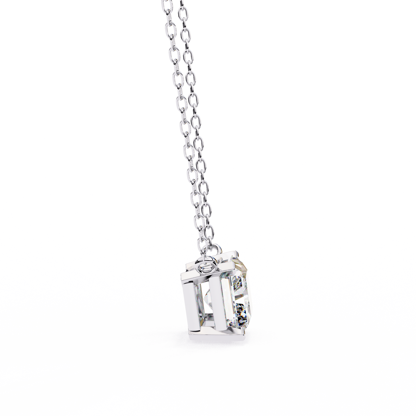 radiant muse lab-grown diamond pendant