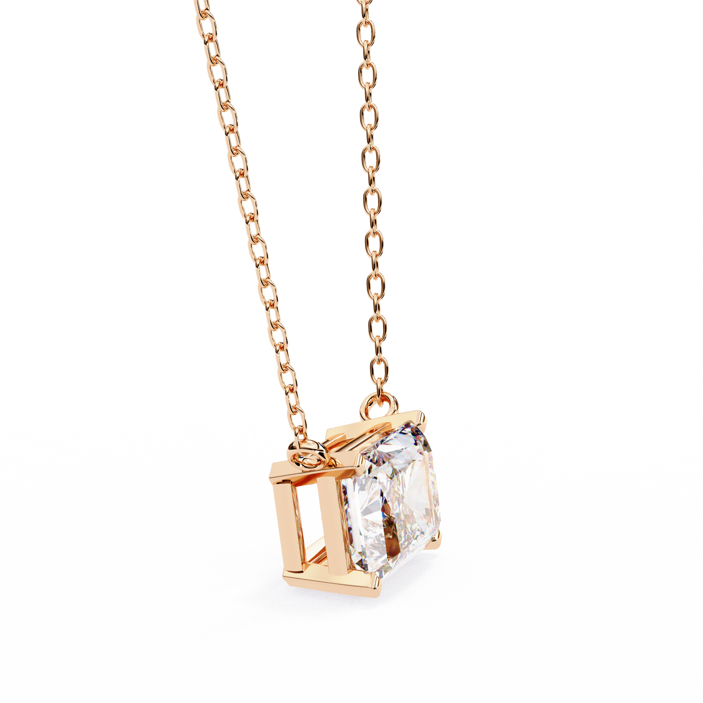 radiant muse lab-grown diamond pendant