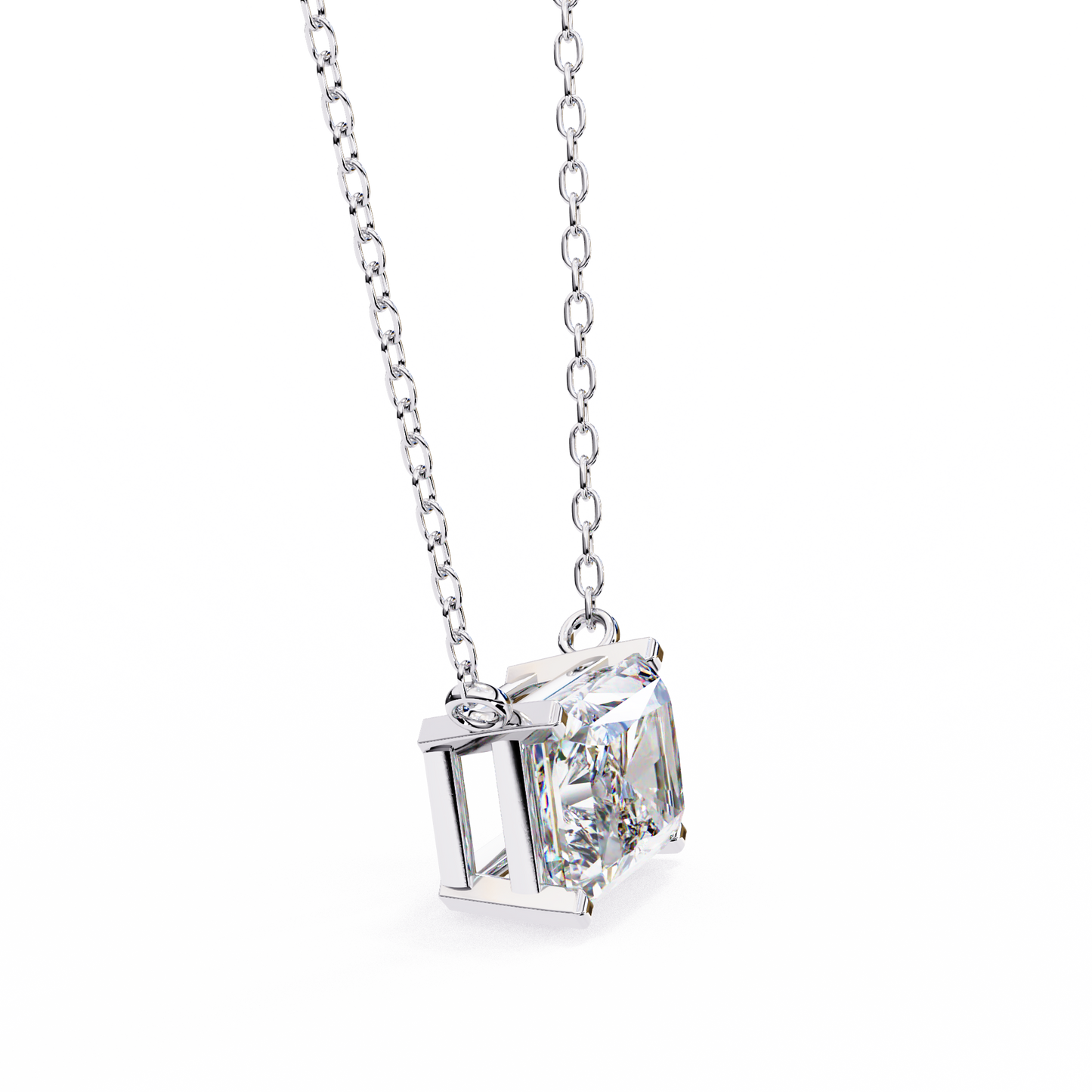 radiant muse lab-grown diamond pendant
