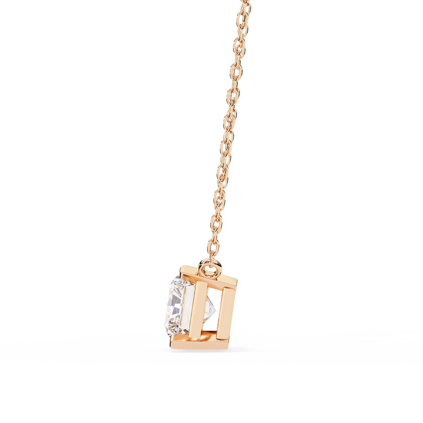 radiant muse lab-grown diamond pendant
