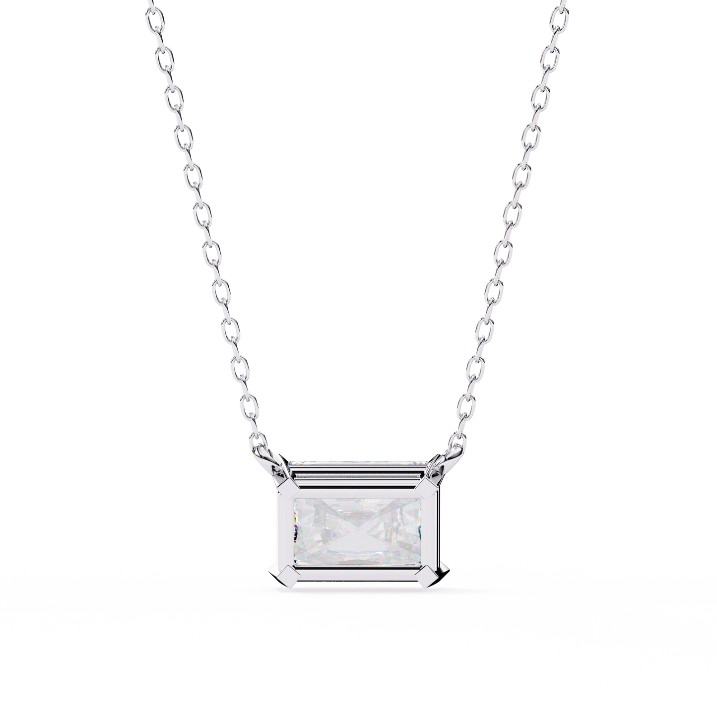 radiant muse lab-grown diamond pendant