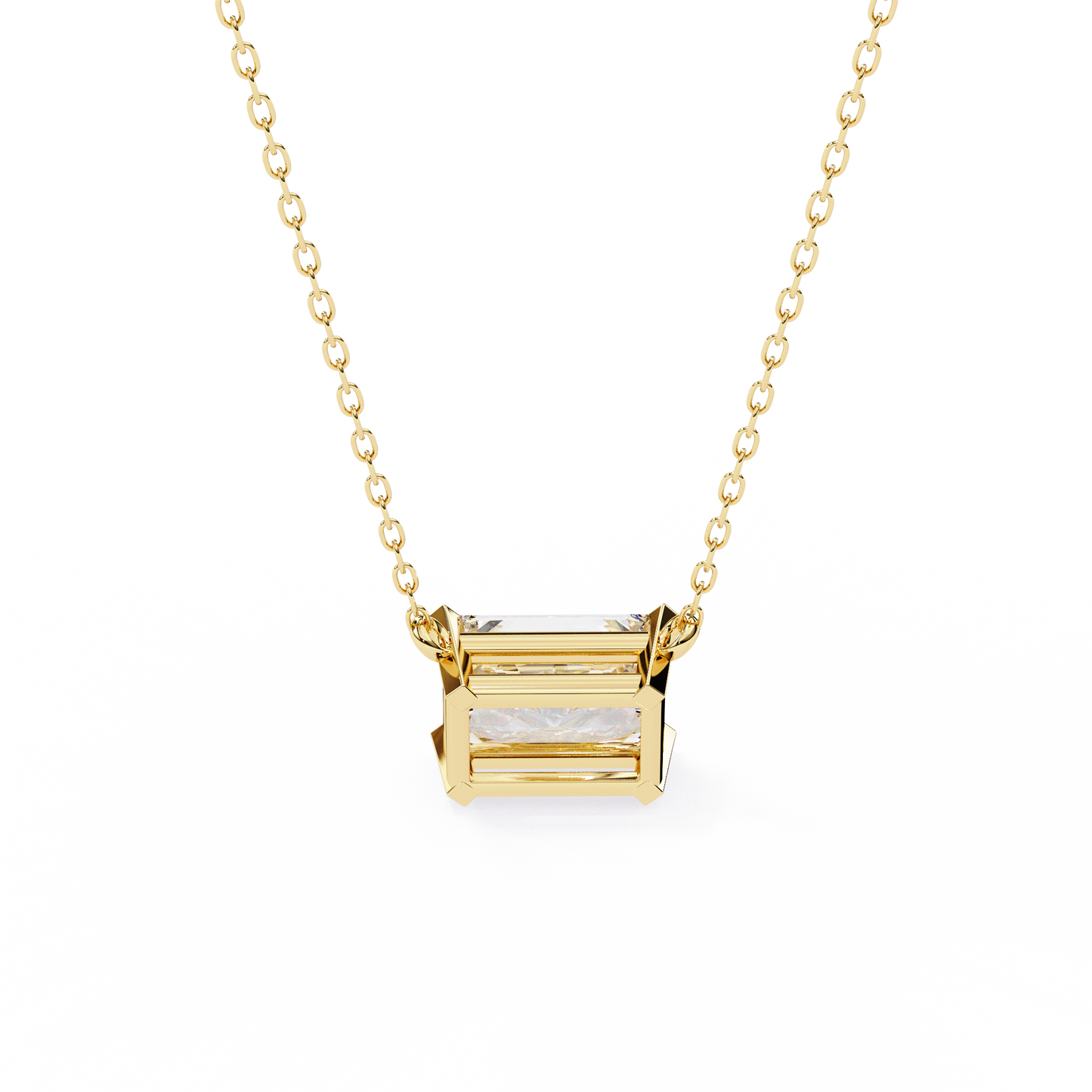 radiant muse lab-grown diamond pendant