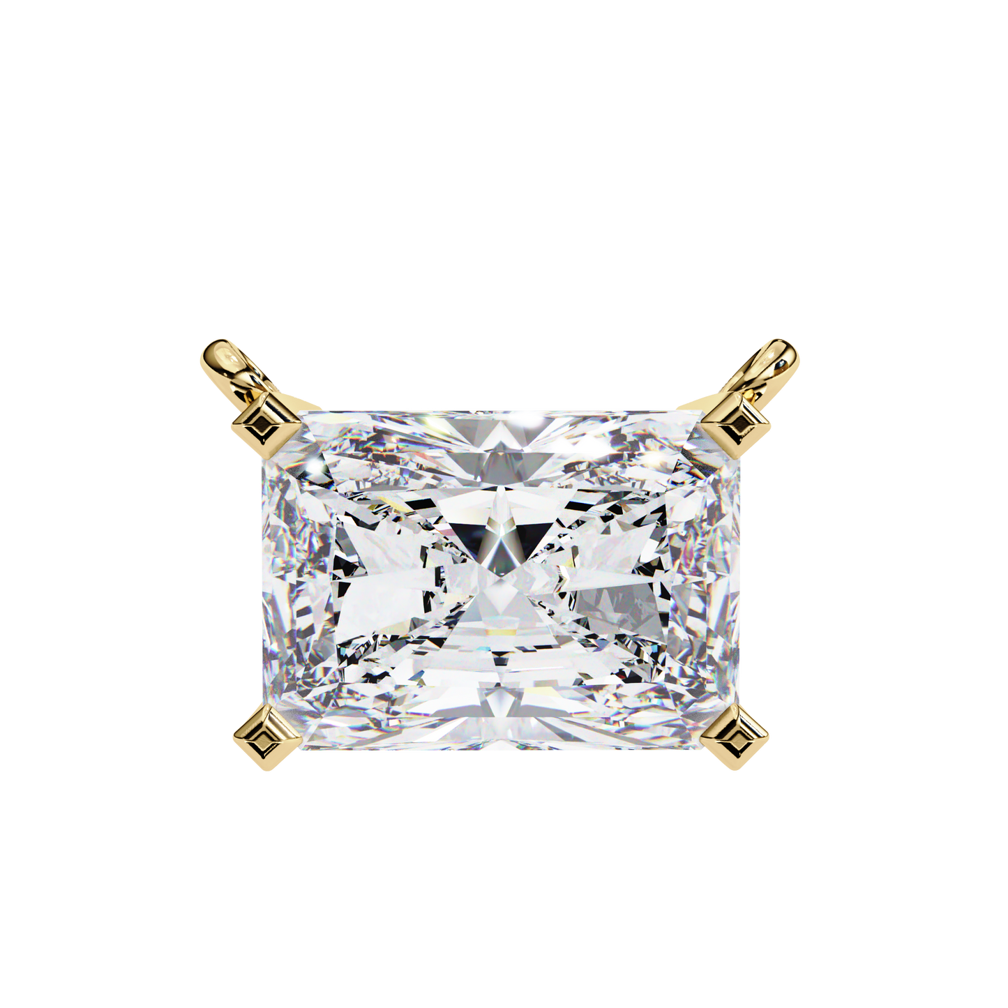radiant muse lab-grown diamond pendant
