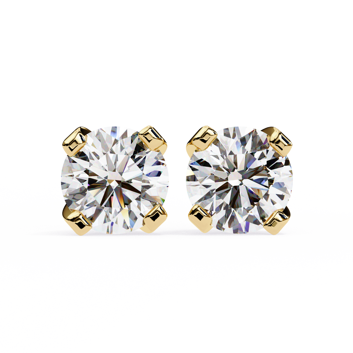 trillion radiance lab grown diamond studs