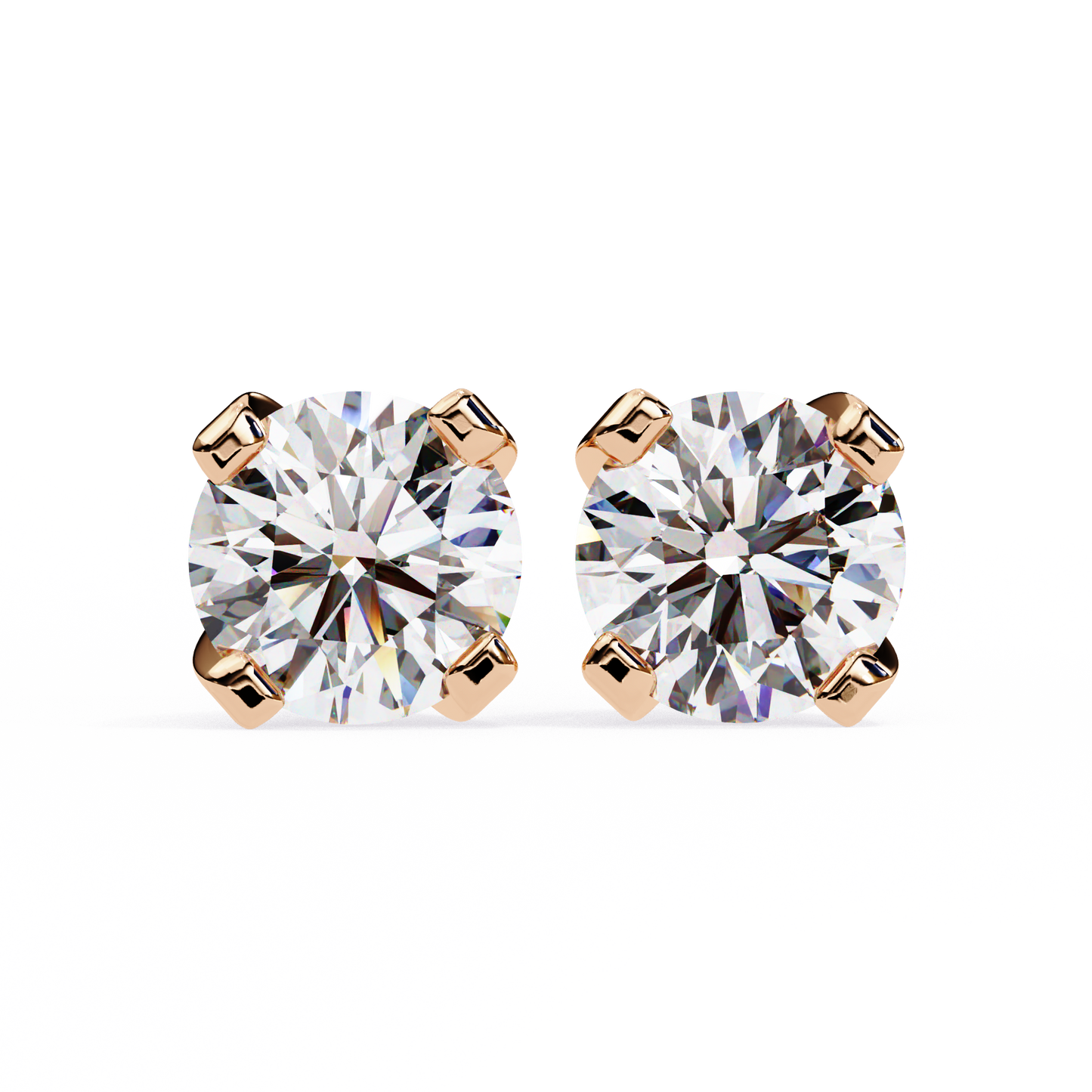 trillion radiance lab grown diamond studs