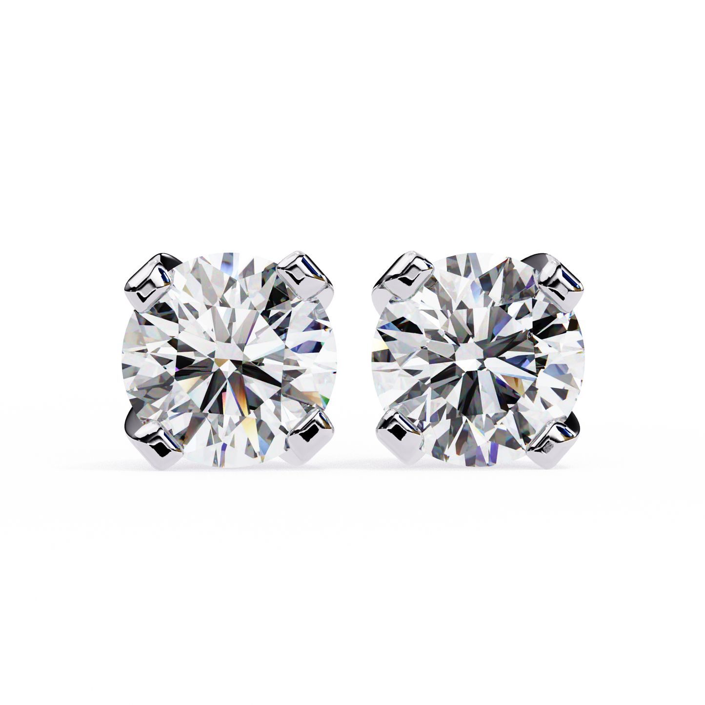 trillion radiance lab grown diamond studs
