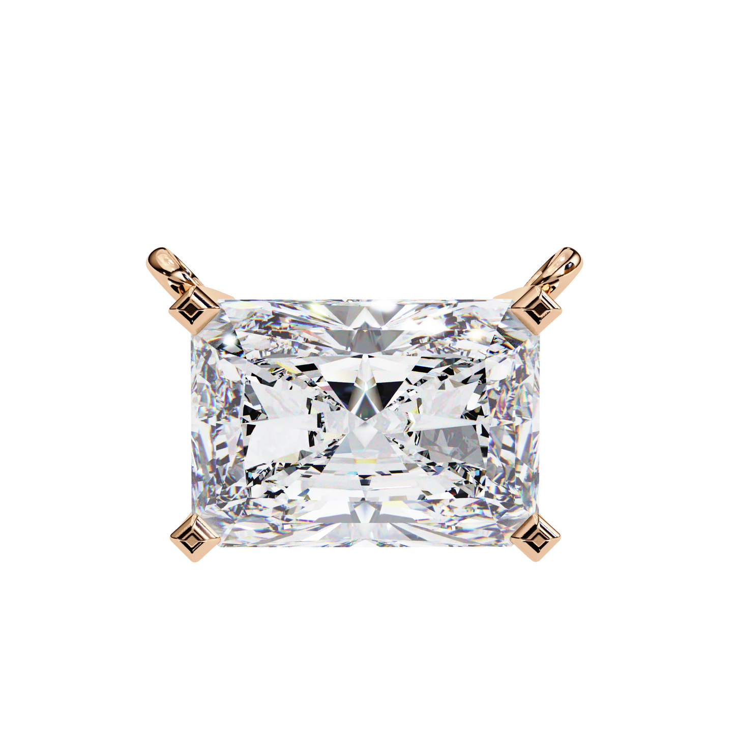 radiant muse lab-grown diamond pendant