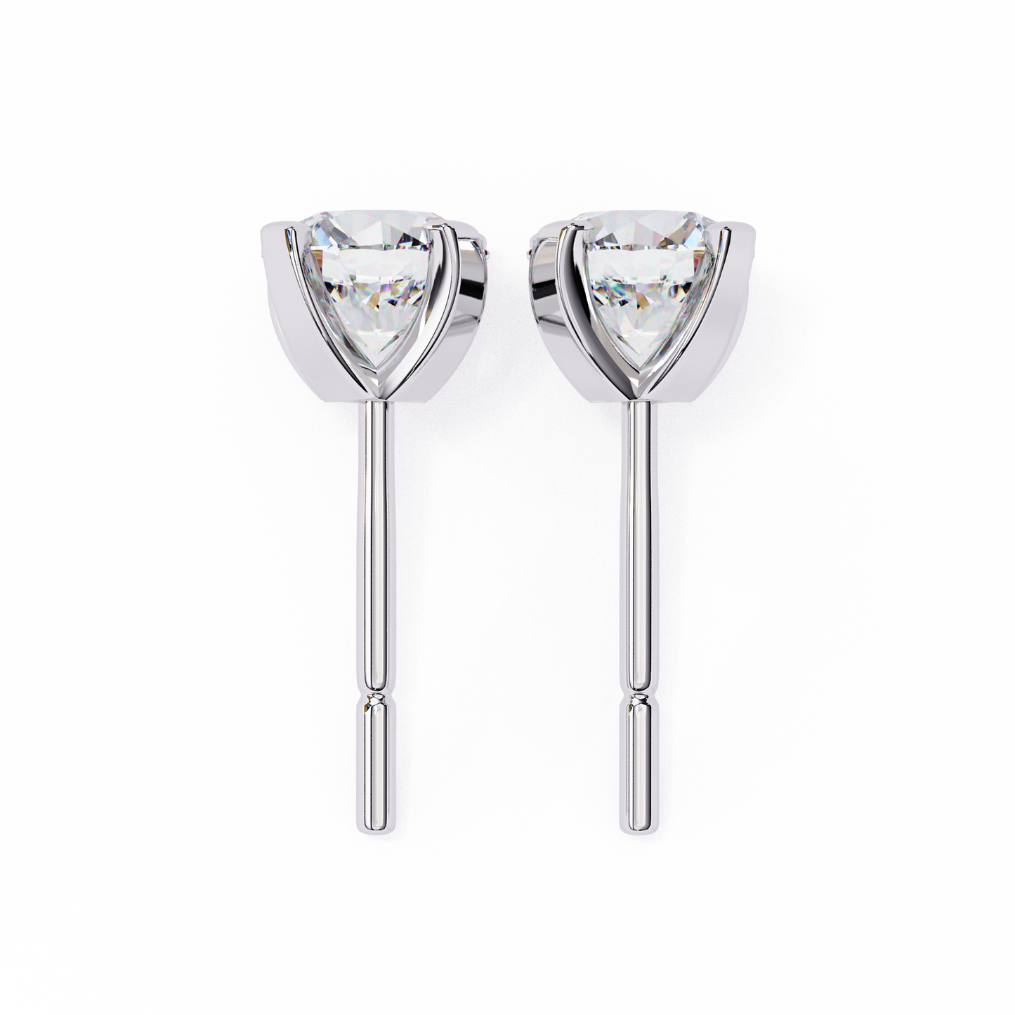 trillion radiance lab grown diamond studs