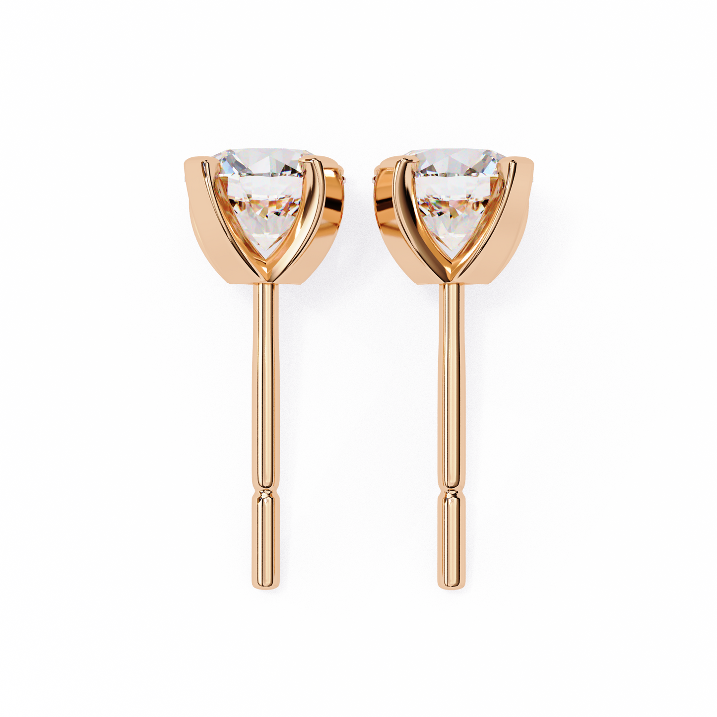 trillion radiance lab grown diamond studs