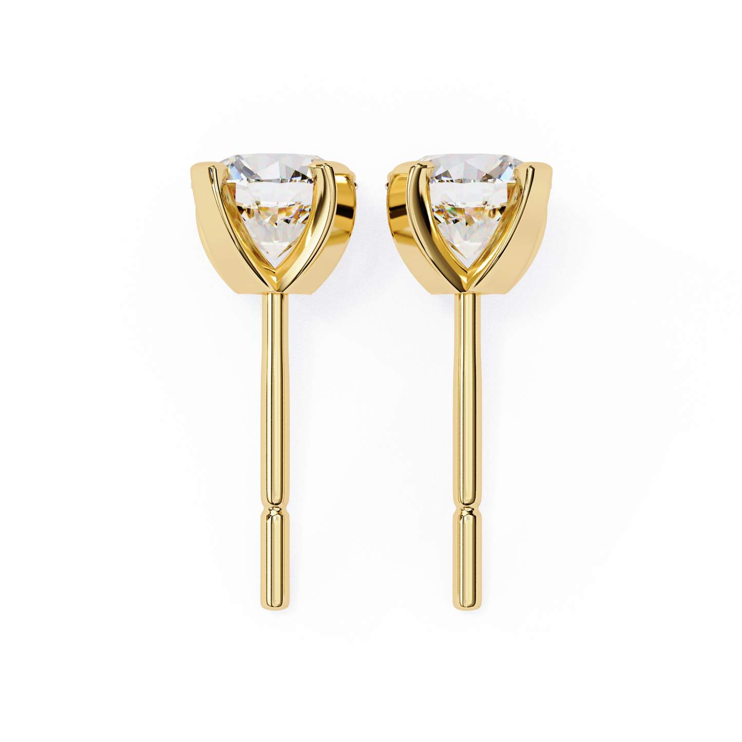 trillion radiance lab grown diamond studs