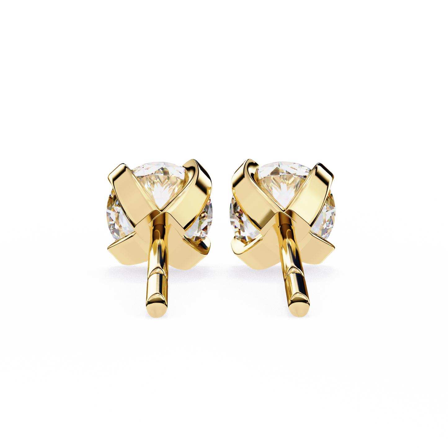 trillion radiance lab grown diamond studs