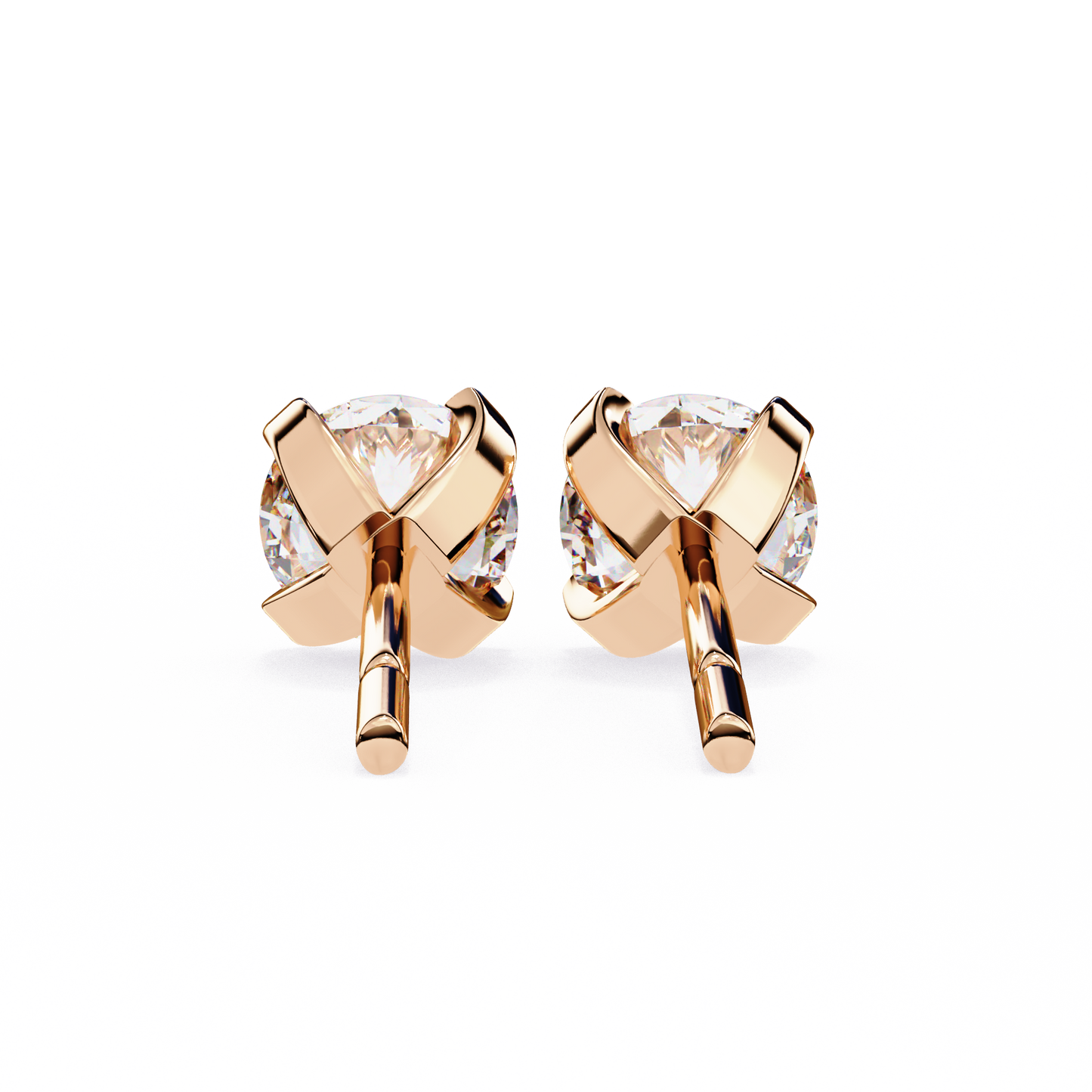trillion radiance lab grown diamond studs