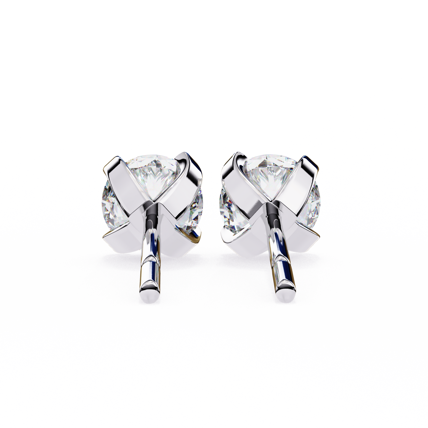 trillion radiance lab grown diamond studs