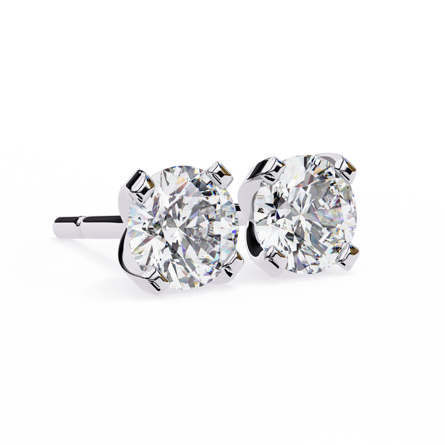 trillion radiance lab grown diamond studs