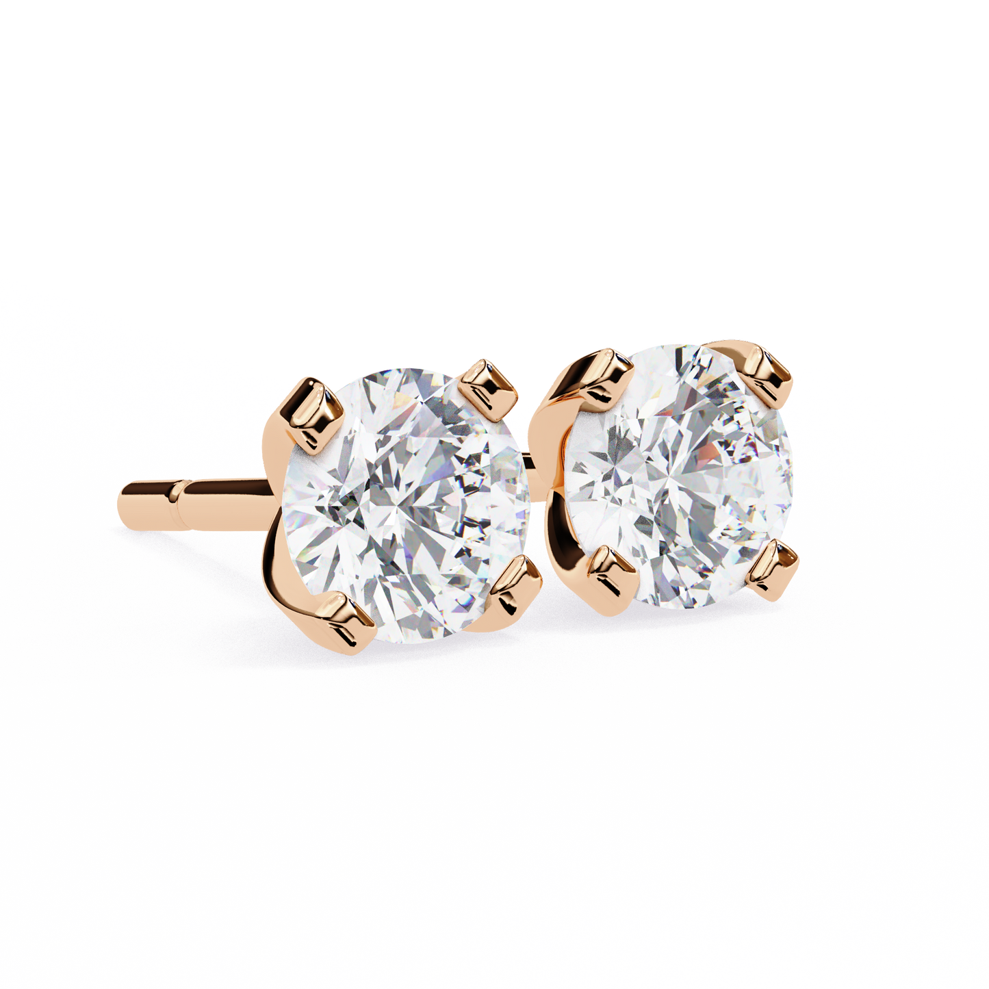 trillion radiance lab grown diamond studs