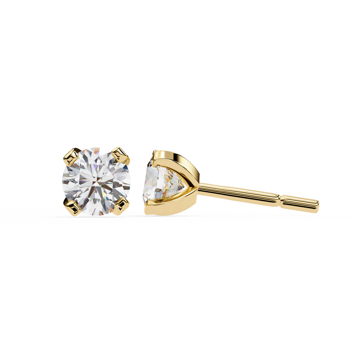 trillion radiance lab grown diamond studs