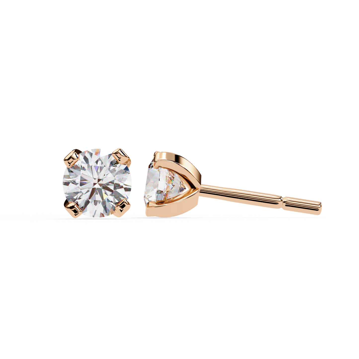 trillion radiance lab grown diamond studs