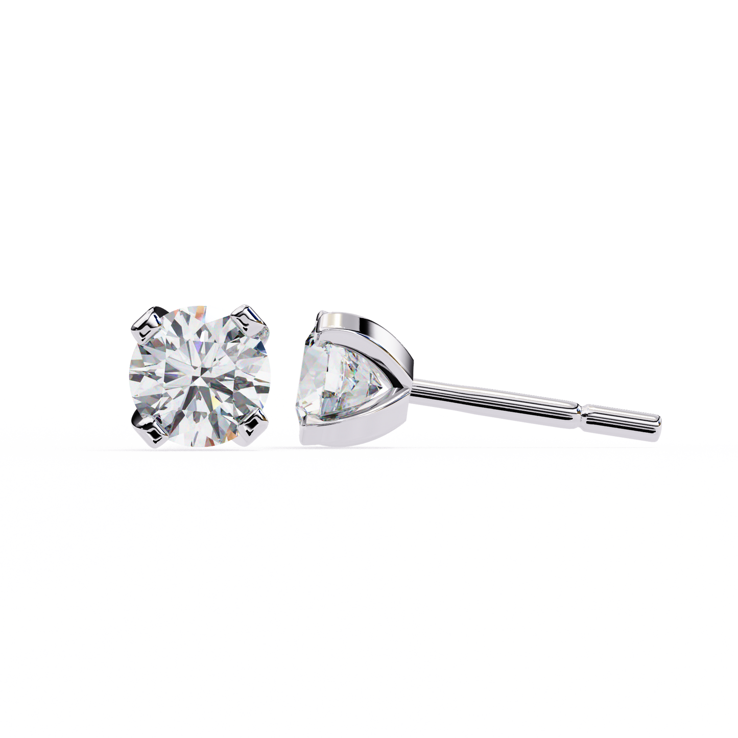 trillion radiance lab grown diamond studs
