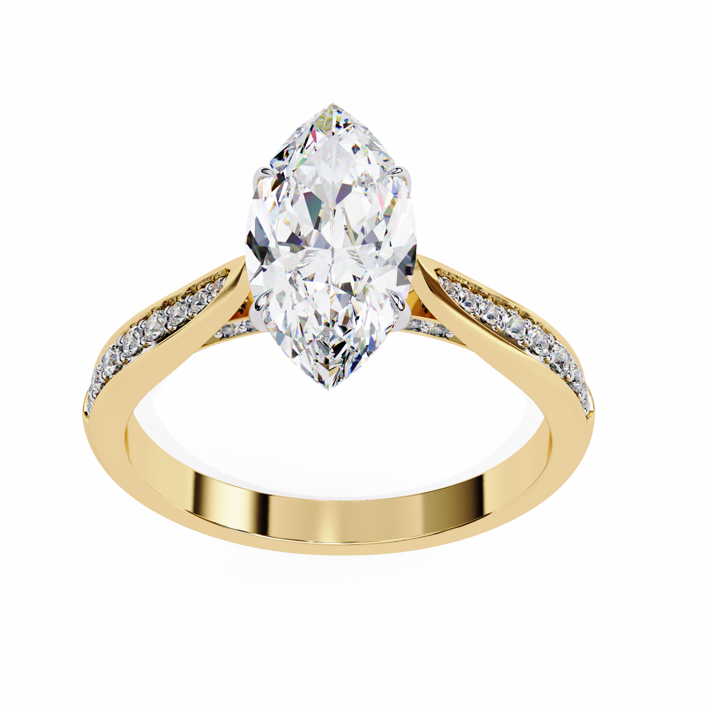celeste marquis lab grown diamond ring