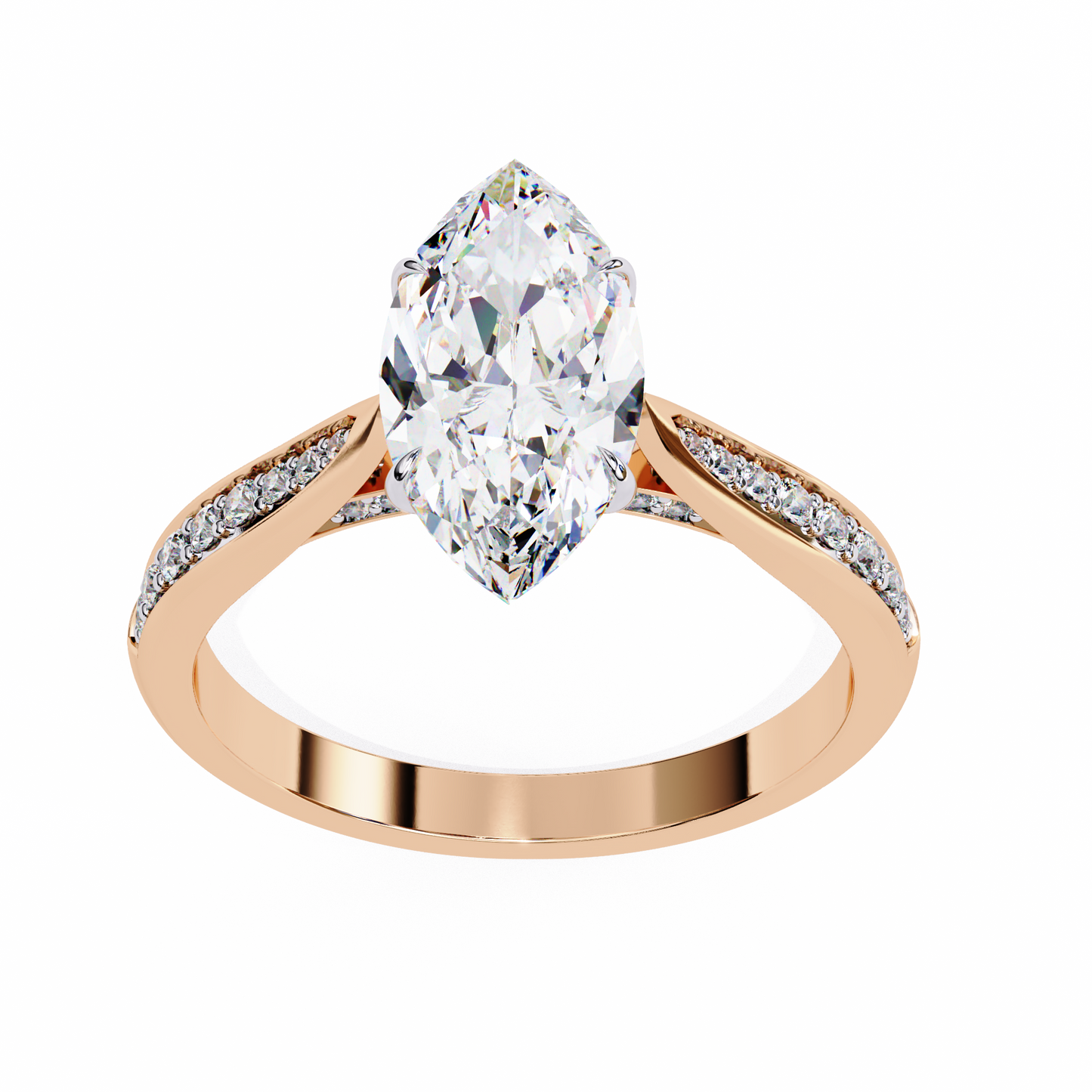 celeste marquis lab grown diamond ring