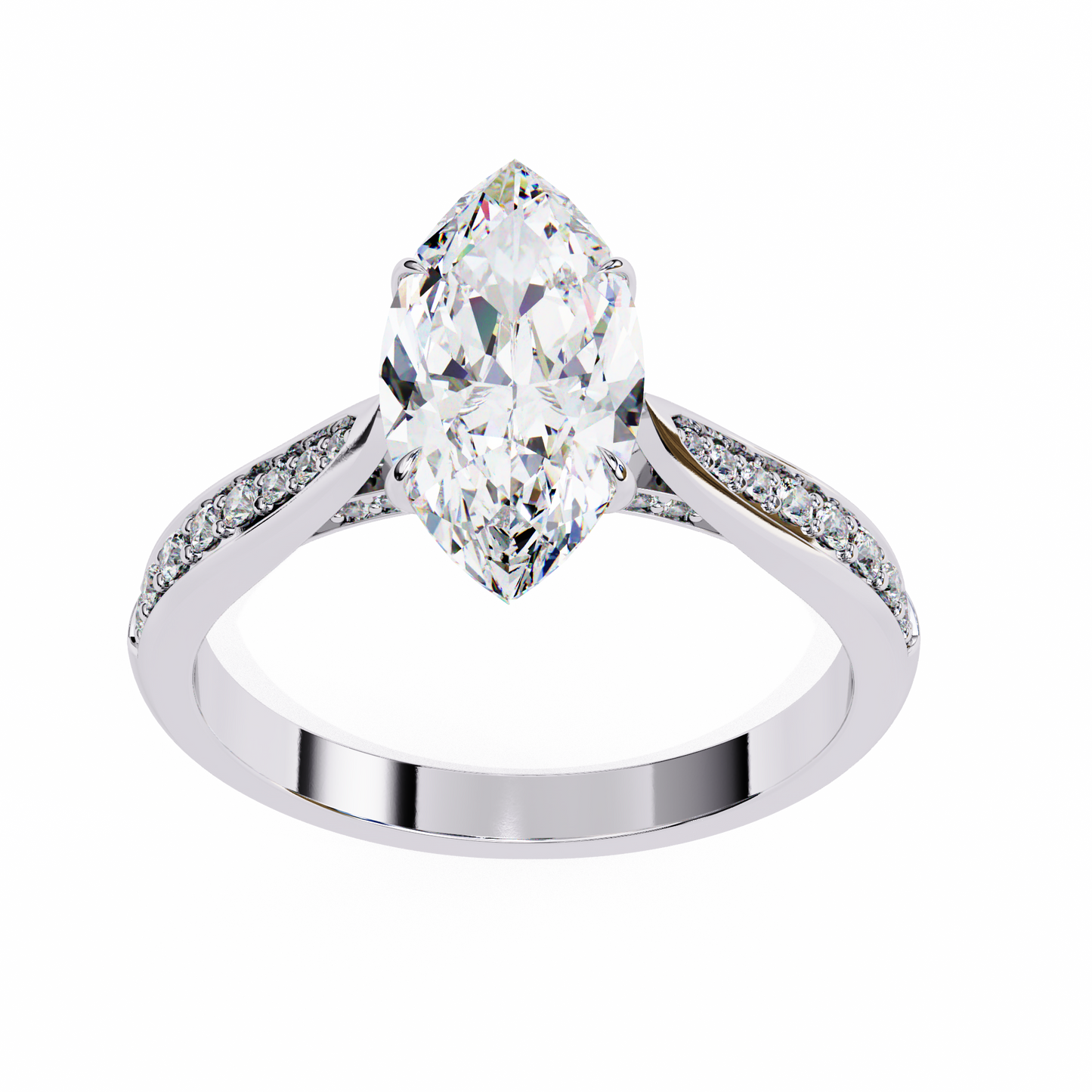 celeste marquis lab grown diamond ring