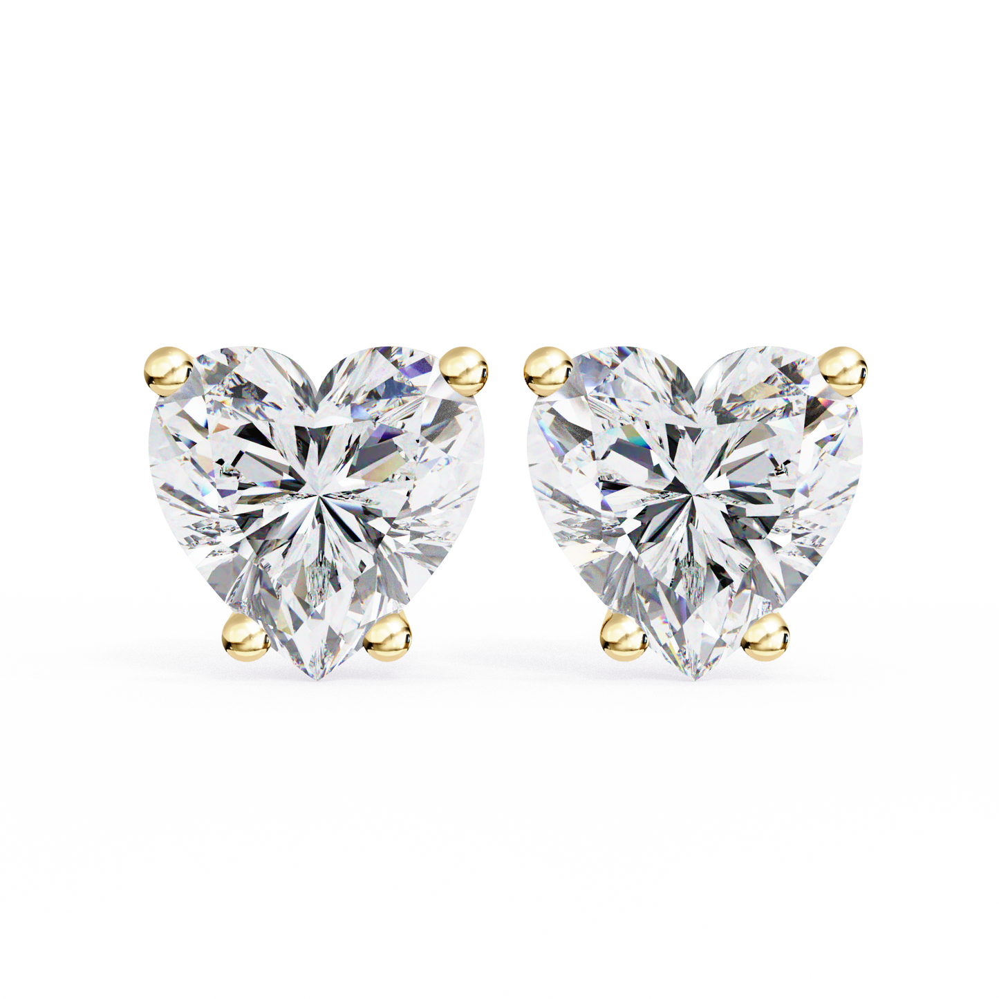eternal heart lab grown diamond studs