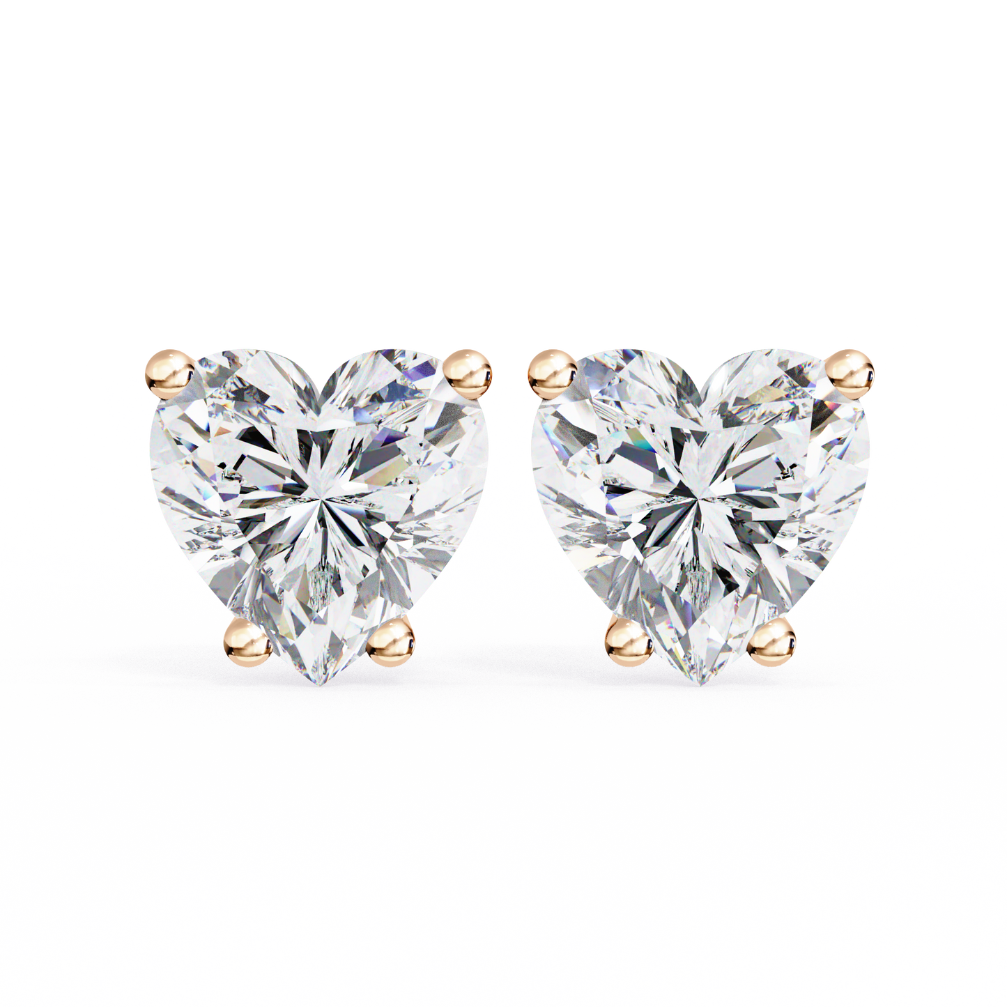 eternal heart lab grown diamond studs