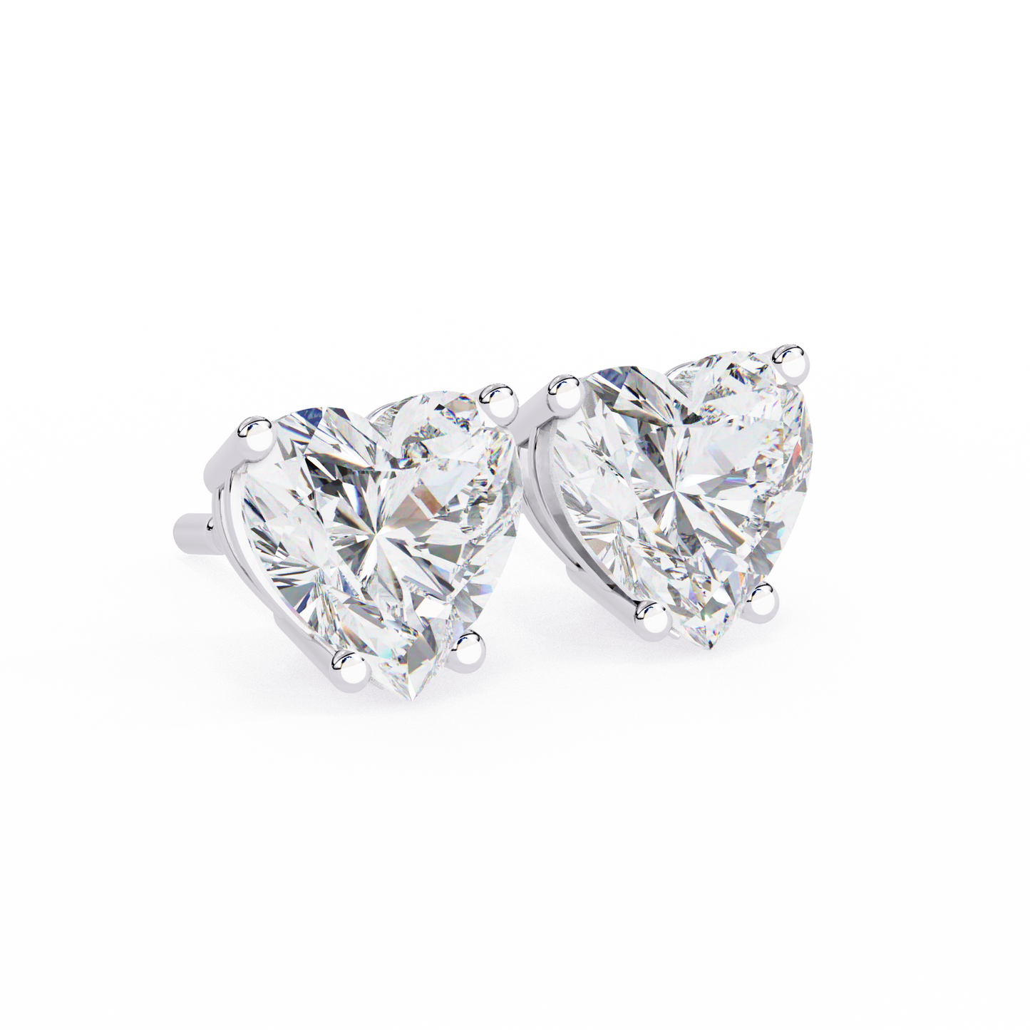 eternal heart lab grown diamond studs