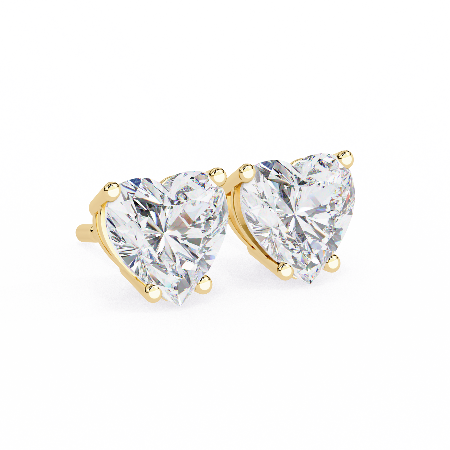 eternal heart lab grown diamond studs