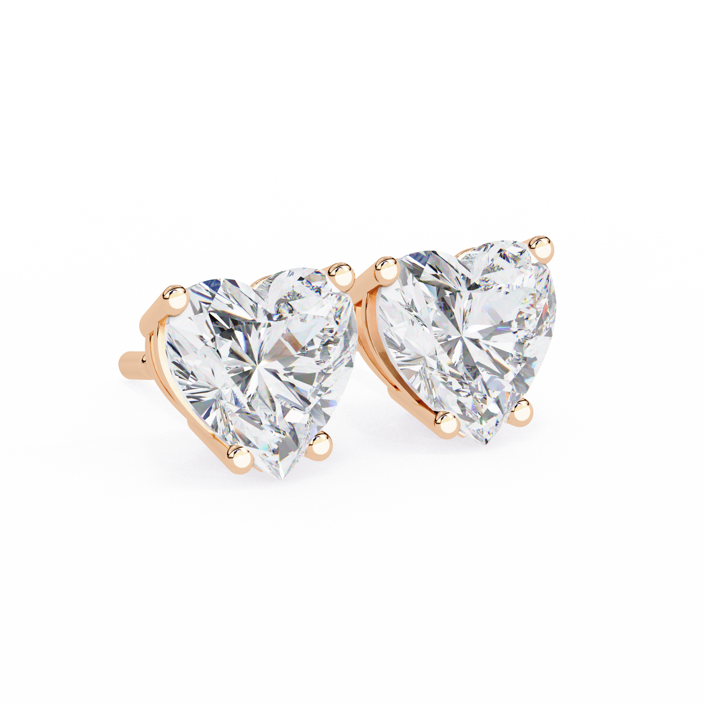 eternal heart lab grown diamond studs