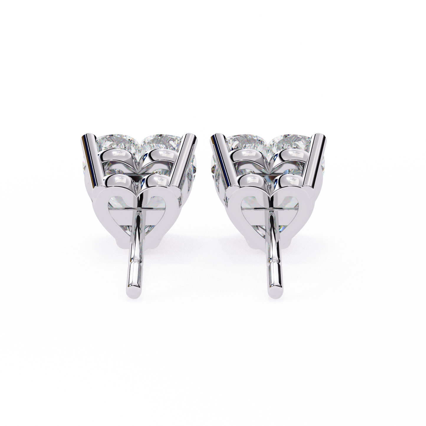 eternal heart lab grown diamond studs