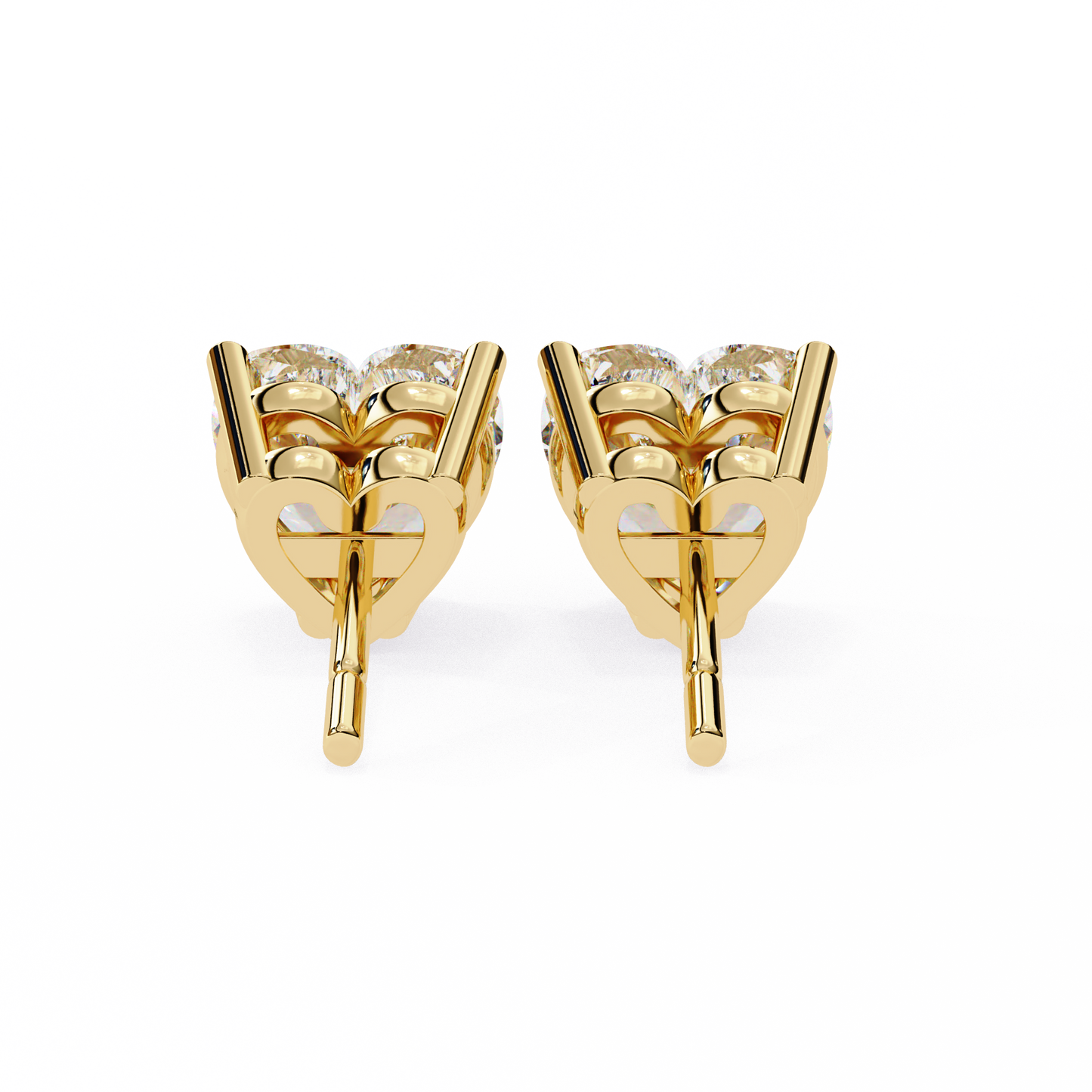 eternal heart lab grown diamond studs