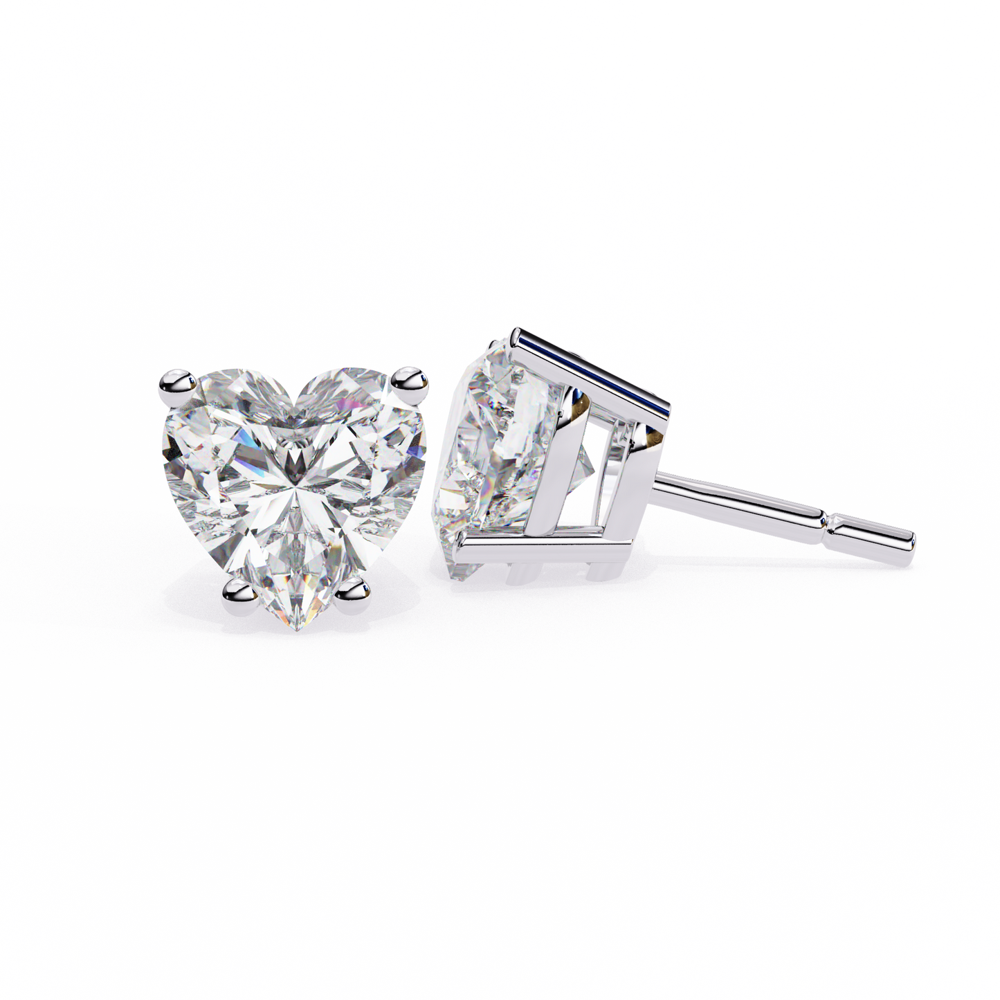 eternal heart lab grown diamond studs