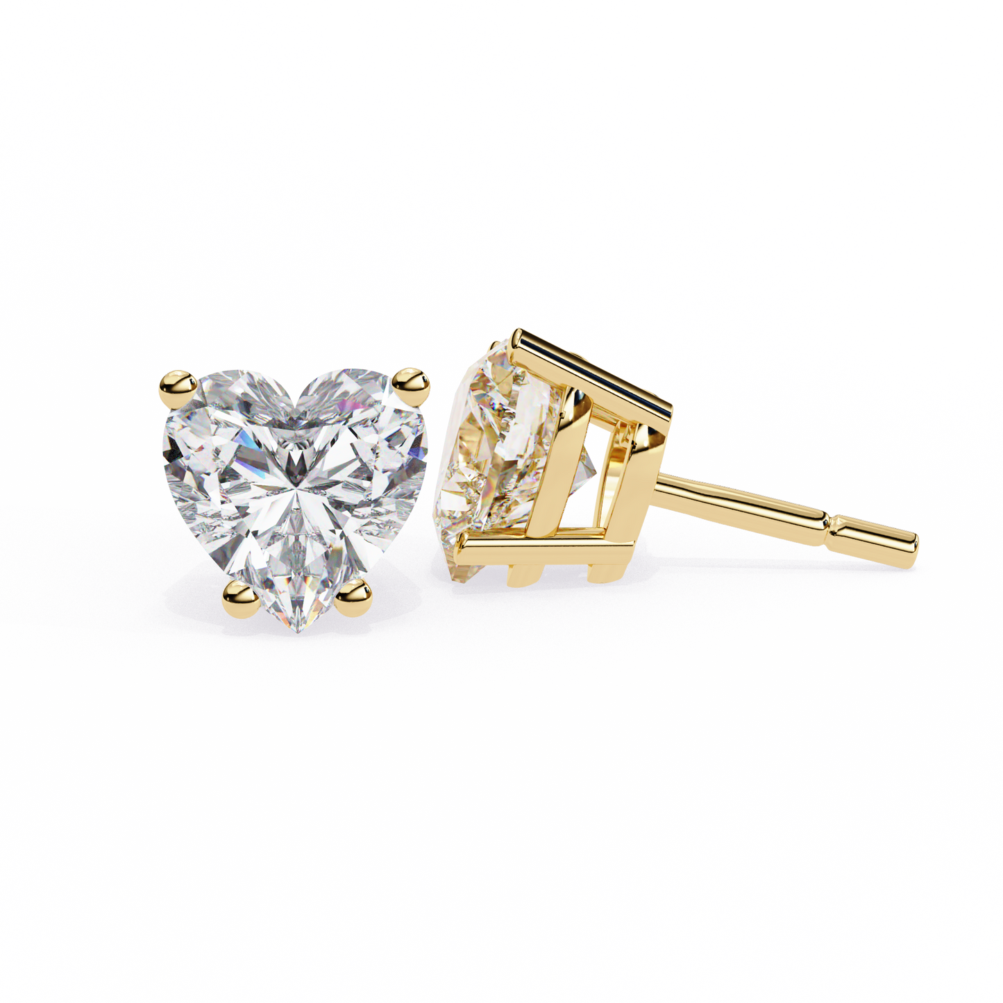 eternal heart lab grown diamond studs