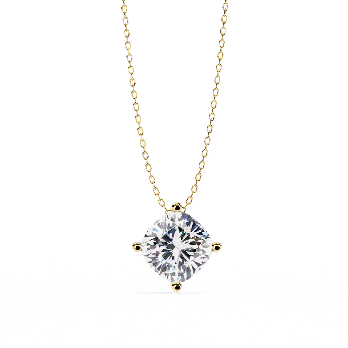 celestia cushion lab-grown diamond pendant