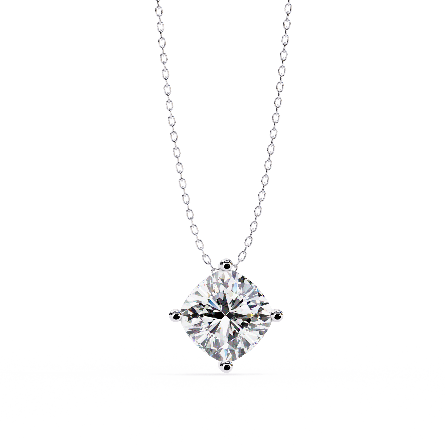 celestia cushion lab-grown diamond pendant