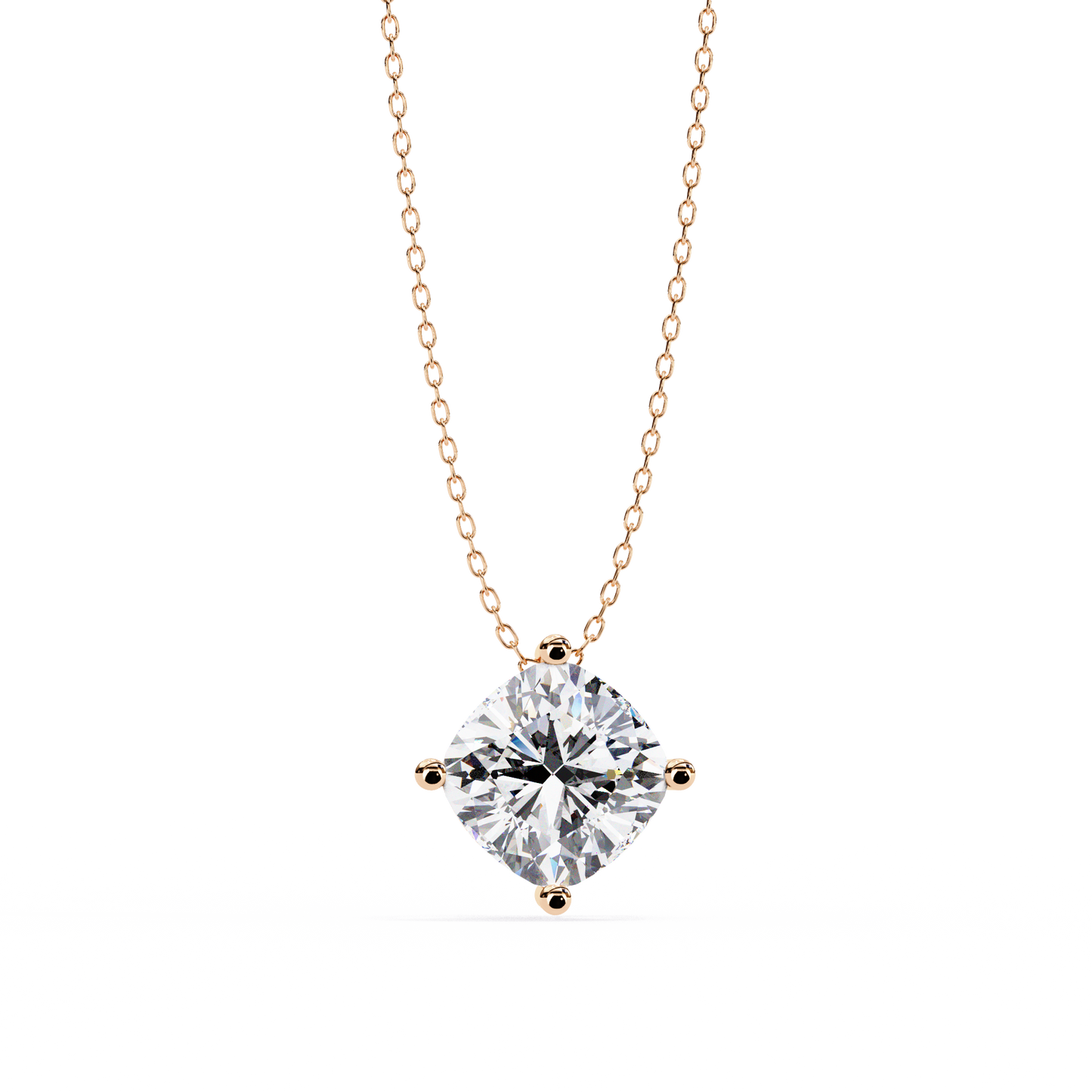 celestia cushion lab-grown diamond pendant