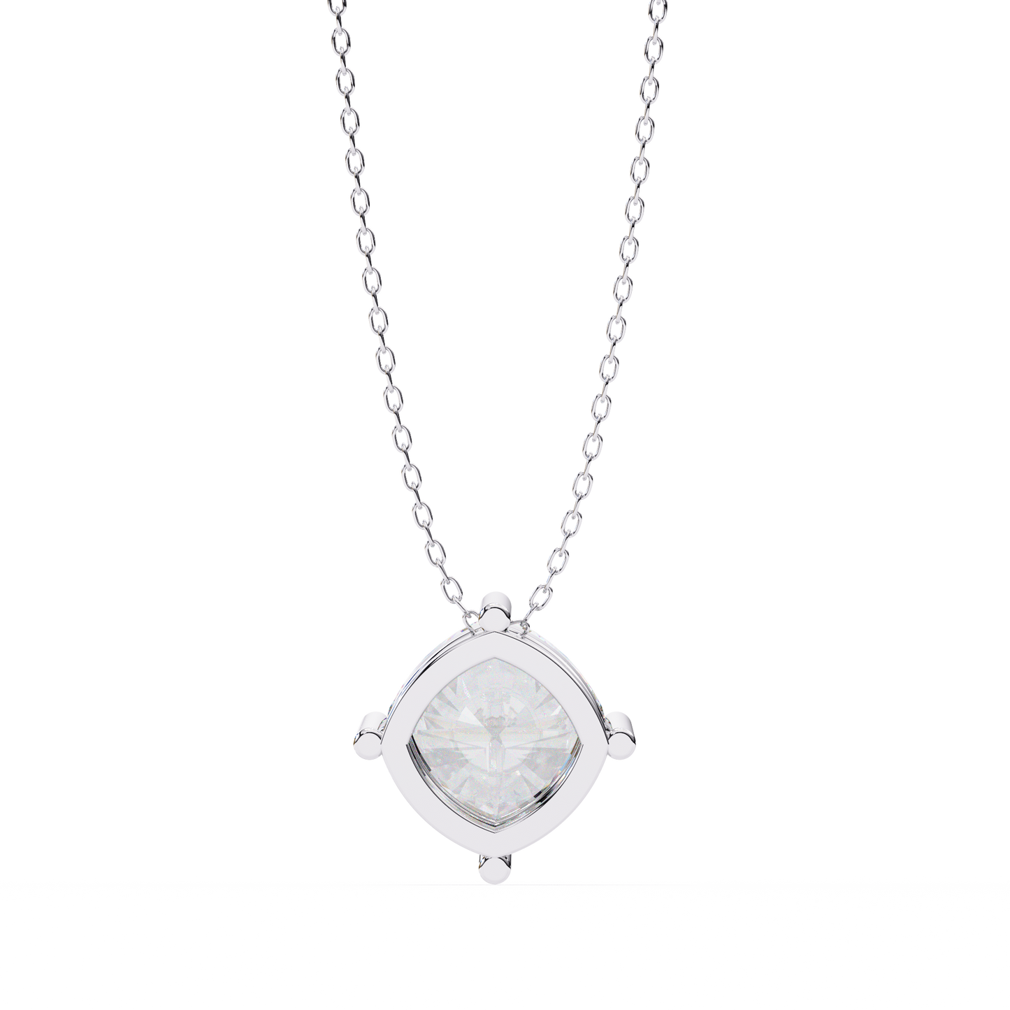 celestia cushion lab-grown diamond pendant