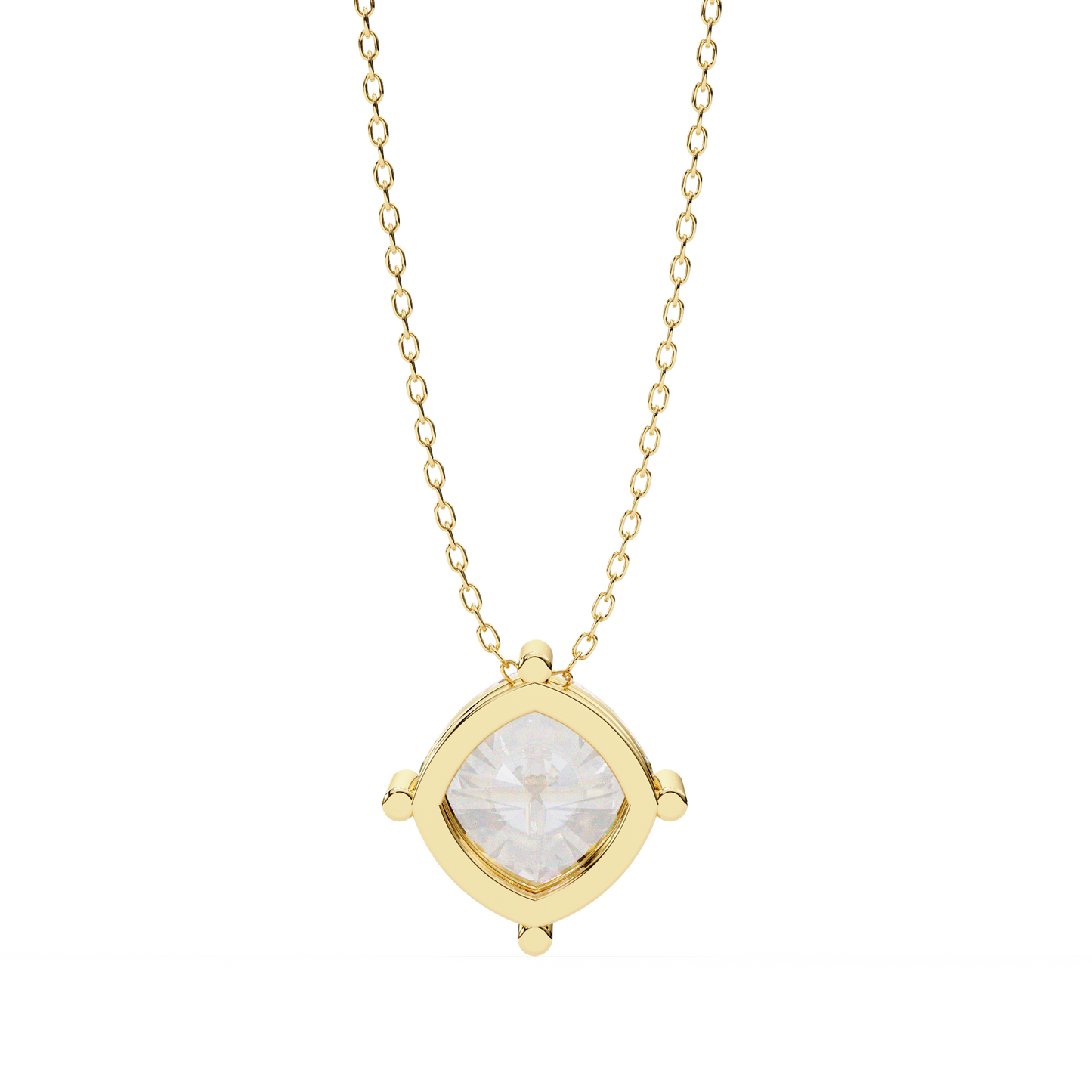 celestia cushion lab-grown diamond pendant